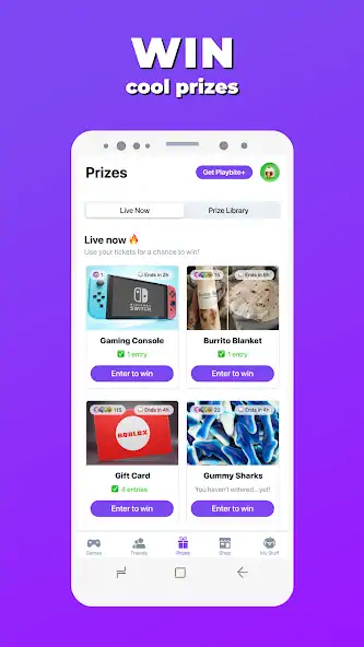 Скачать Playbite - Play & Win Prizes [MOD Бесконечные деньги] на Андроид
