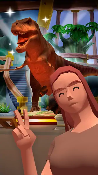 Скачать Dino Quest 2: Игры динозавров [MOD Много денег] на Андроид