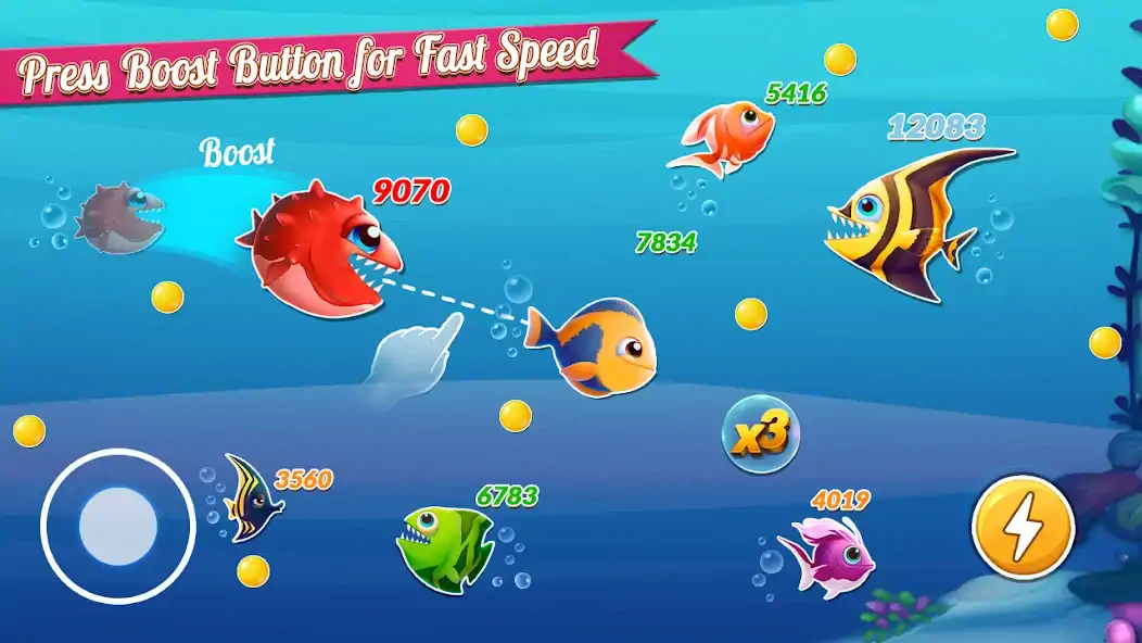 Скачать Fish IO Fish Games Shark Games [MOD Много монет] на Андроид