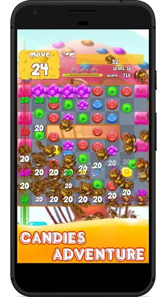 Скачать Candy 2023-Candy Match 3 Game [MOD Много монет] на Андроид