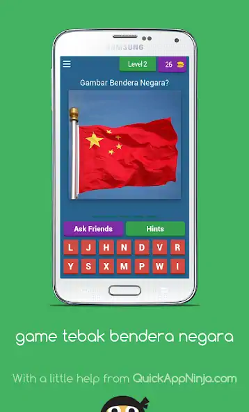 Скачать Tebak Gambar bendera Negara [MOD Бесконечные монеты] на Андроид
