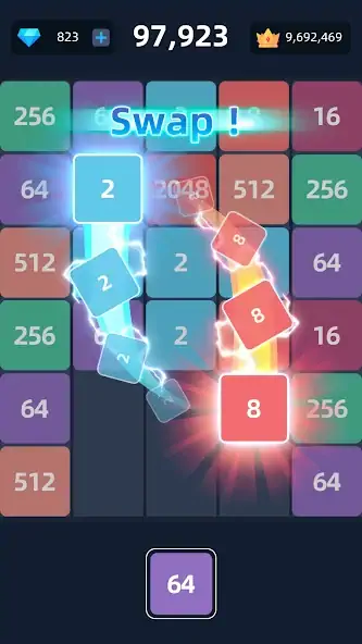 Скачать 2048™ Merge Block Puzzle [MOD Много монет] на Андроид