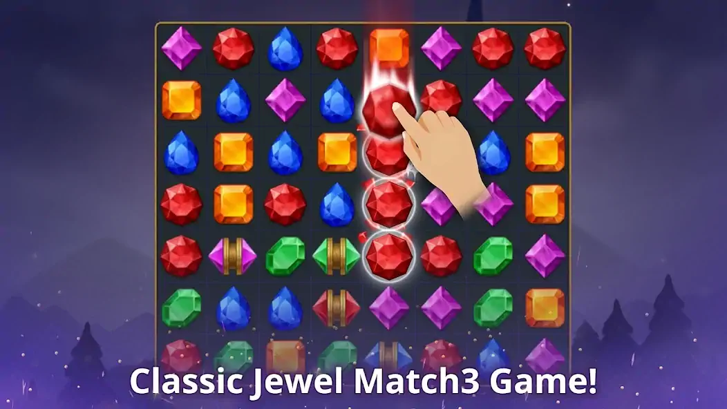 Скачать Jewels Magic: Mystery Match3 [MOD Много денег] на Андроид
