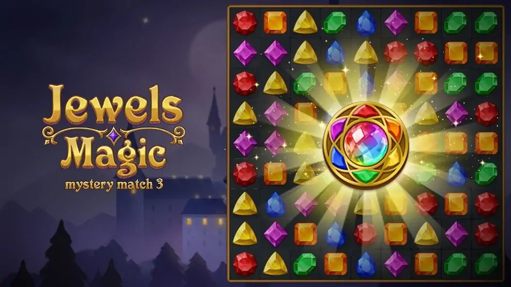 Скачать Jewels Magic: Mystery Match3 [MOD Много денег] на Андроид