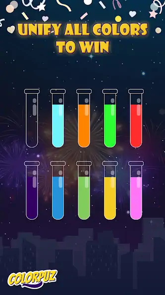 Скачать Colorpuz - Water Sort Puzzle [MOD Много денег] на Андроид