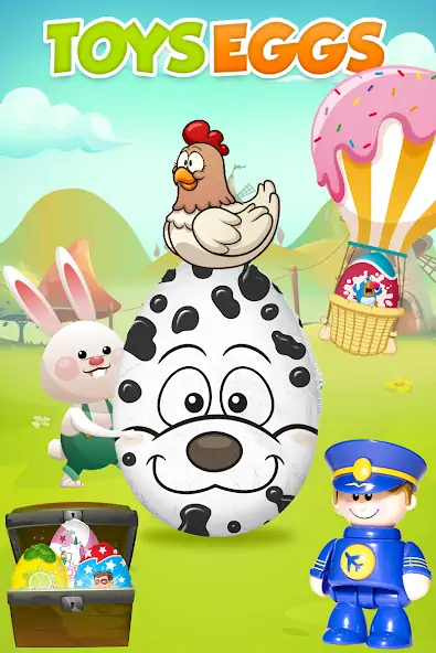 Скачать Яйца-сюрпризы - детские игры [MOD Много монет] на Андроид