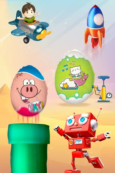 Скачать Яйца-сюрпризы - детские игры [MOD Много монет] на Андроид