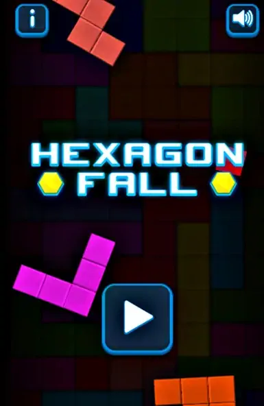 Скачать Hexagon Fall [MOD Много монет] на Андроид