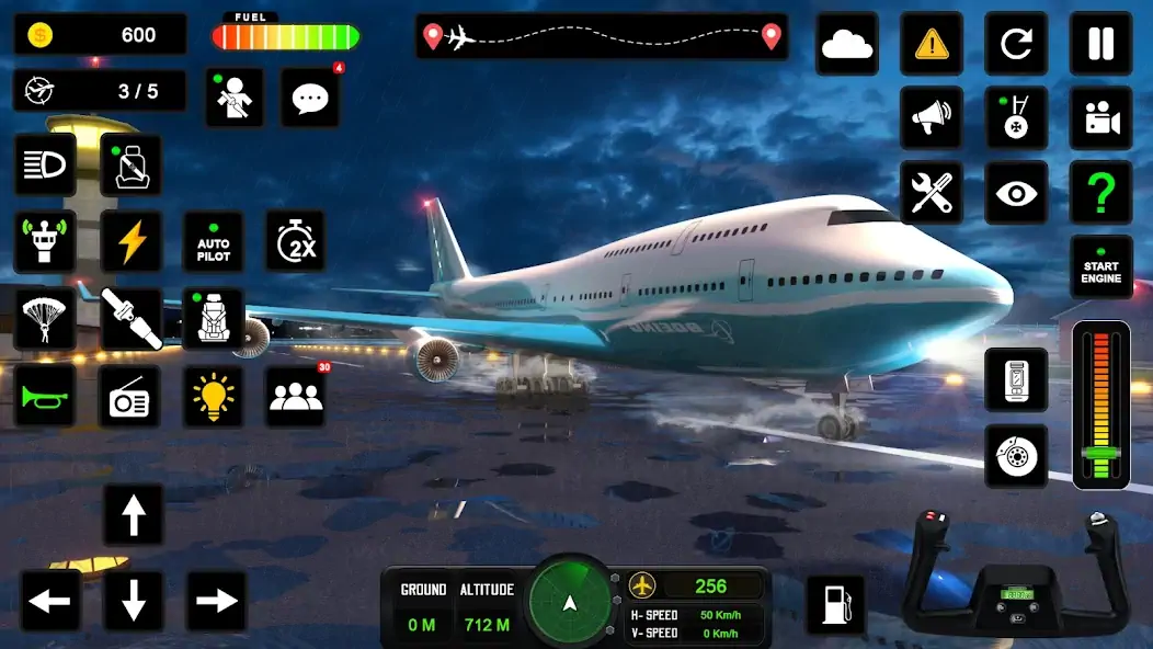 Скачать пилот симулятор: самолет игра [MOD Много монет] на Андроид