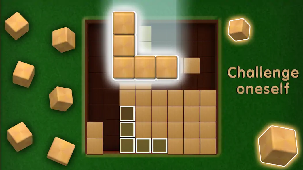 Скачать Wooden Cube Block Puzzle [MOD Бесконечные монеты] на Андроид