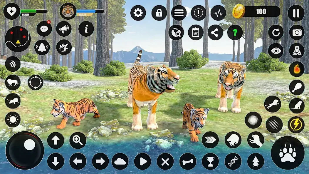 Скачать Tiger Simulator Animal Games [MOD Бесконечные деньги] на Андроид