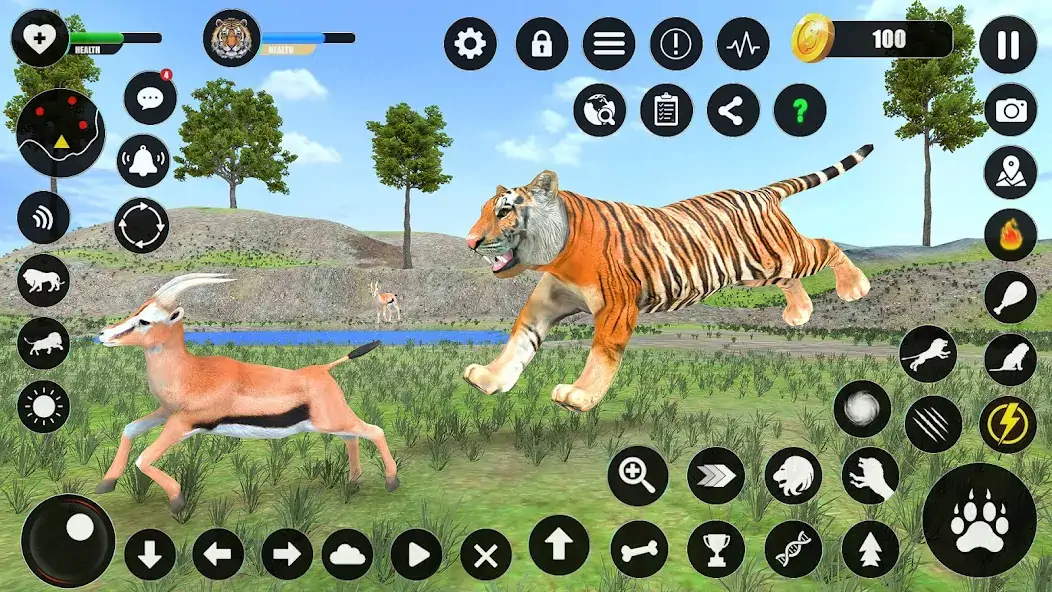 Скачать Tiger Simulator Animal Games [MOD Бесконечные деньги] на Андроид