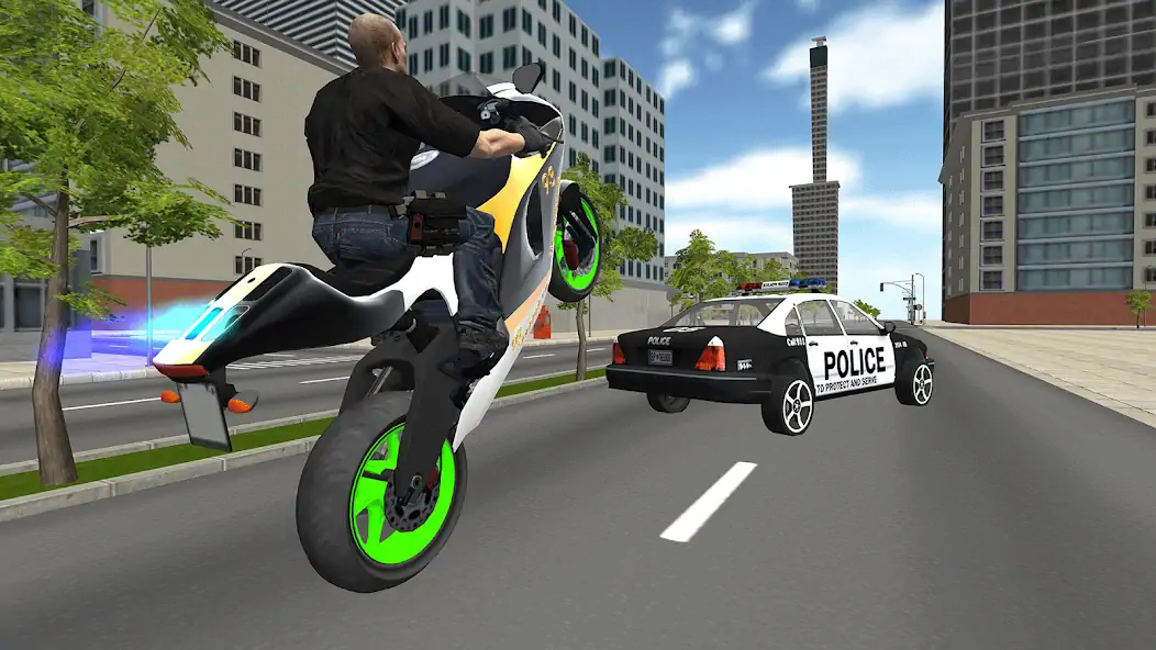 Скачать Вождение велосипеда: полиция [MOD Бесконечные монеты] на Андроид