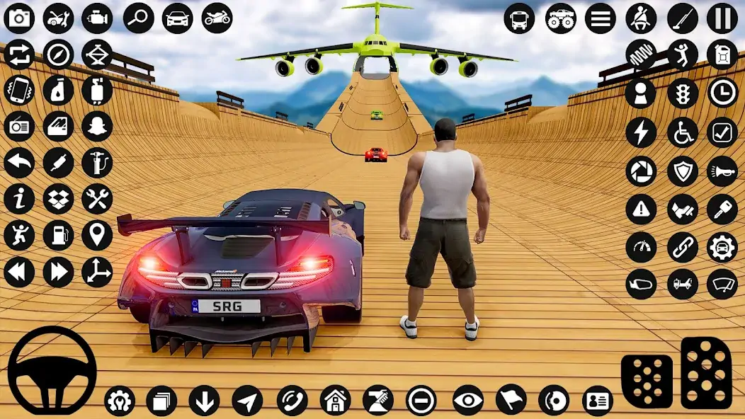 Скачать GT Car Stunt : Ramp Car Stunts [MOD Бесконечные деньги] на Андроид