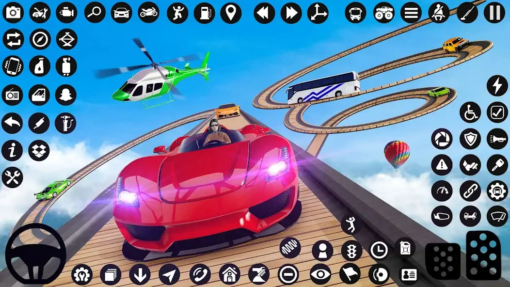 Скачать GT Car Stunt : Ramp Car Stunts [MOD Бесконечные деньги] на Андроид