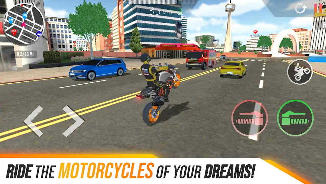 Скачать Motorcycle Real Simulator [MOD Много денег] на Андроид