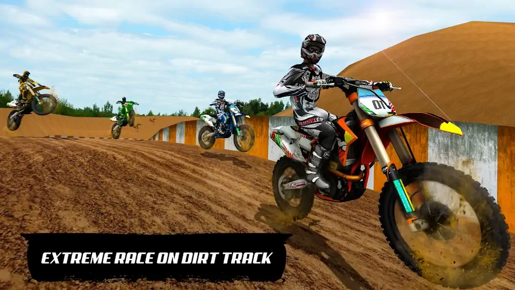 Скачать Motocross Dirt Bike Champions [MOD Бесконечные монеты] на Андроид