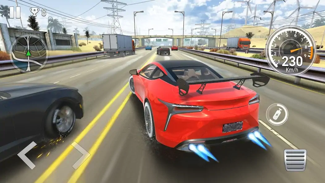 Скачать Traffic Driving Car Simulator [MOD Много монет] на Андроид