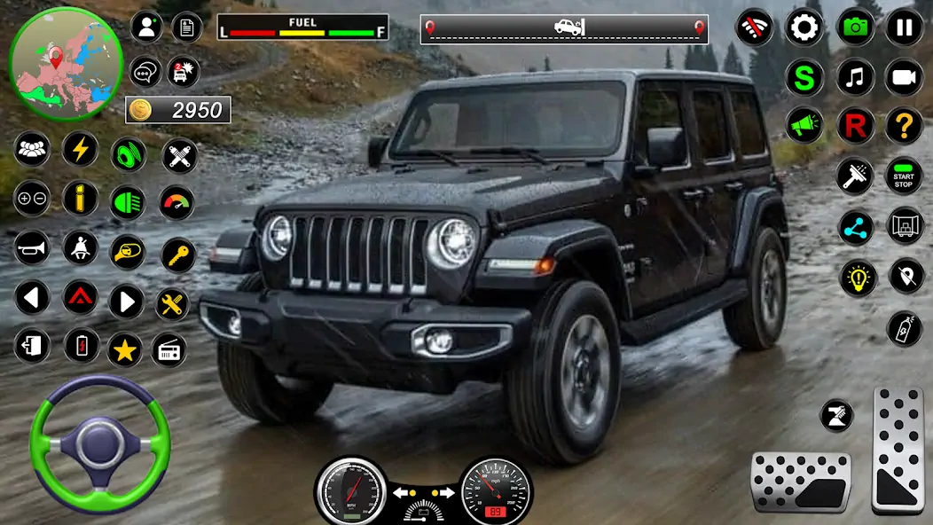 Скачать Jeep Driving Simulator offRoad [MOD Много монет] на Андроид