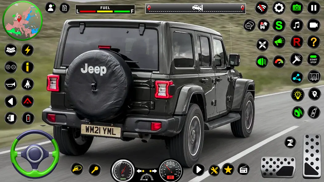 Скачать Jeep Driving Simulator offRoad [MOD Много монет] на Андроид