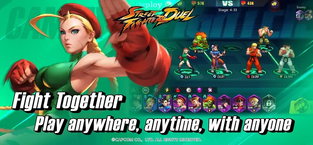 Скачать Street Fighter: Duel [MOD Бесконечные монеты] на Андроид
