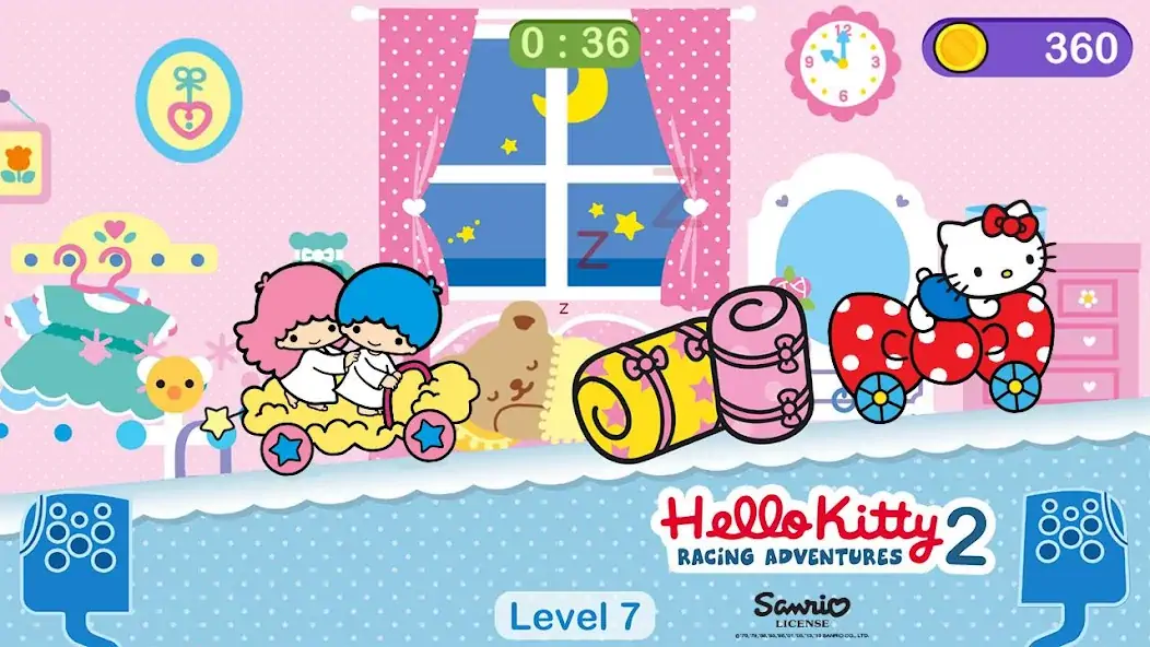Скачать Игры Hello Kitty - машина игра [MOD Бесконечные монеты] на Андроид