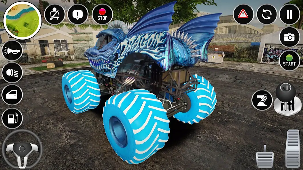 Скачать 4x4 Monster Truck Stunt Games [MOD Бесконечные монеты] на Андроид