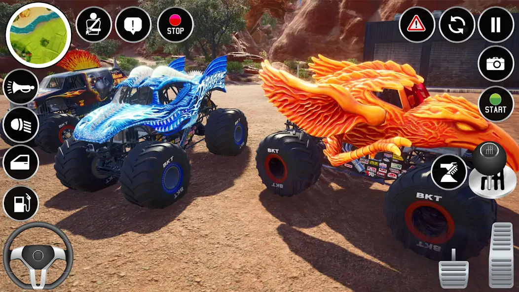 Скачать 4x4 Monster Truck Stunt Games [MOD Бесконечные монеты] на Андроид
