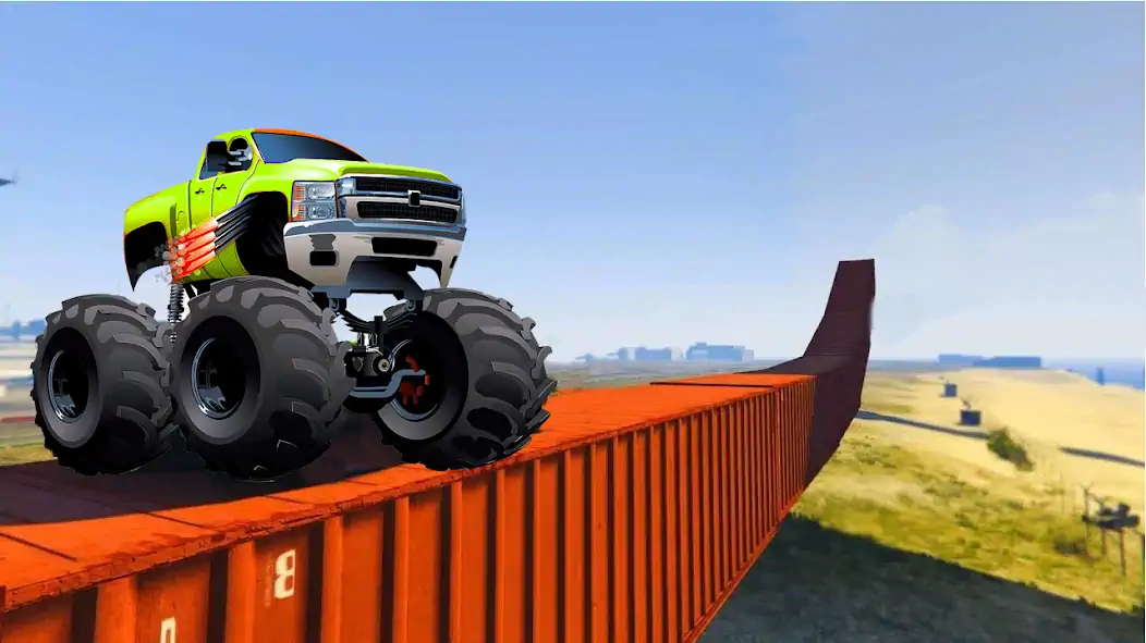 Скачать Monster Truck Stunt : Car Game [MOD Бесконечные монеты] на Андроид