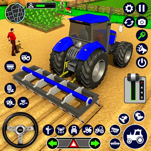 Скачать Real Tractor Driving Simulator [MOD Бесконечные деньги] на Андроид