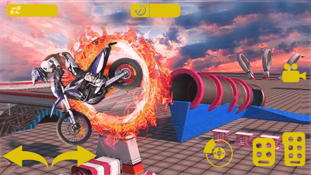 Скачать байк трюки-гонки на мотоциклах [MOD Много денег] на Андроид
