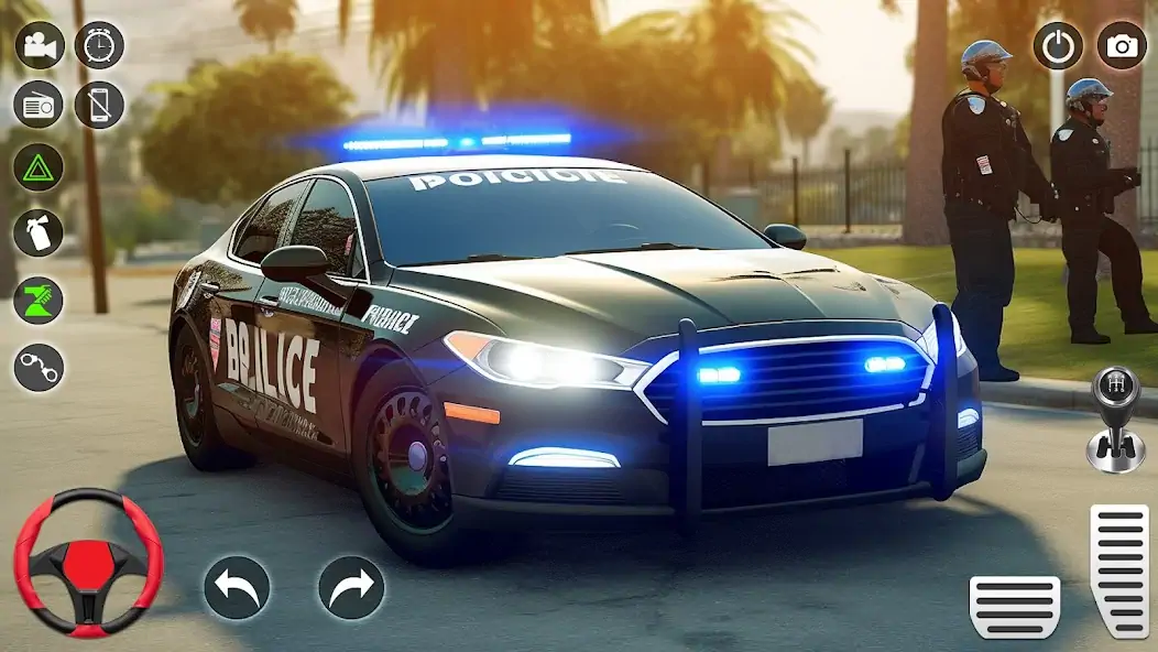 Скачать US Police Car Chase Simulator [MOD Бесконечные монеты] на Андроид