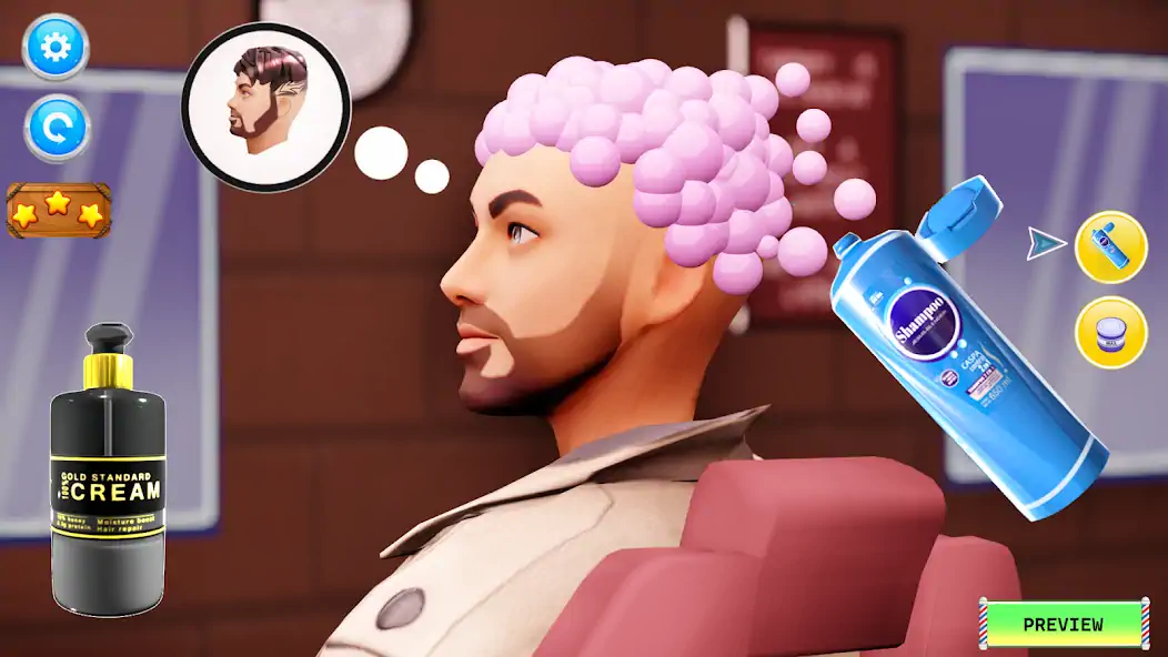 Скачать Barber Shop Hair Cut Sim Games [MOD Бесконечные деньги] на Андроид