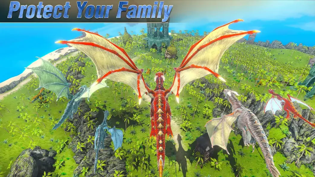 Скачать Legend Dragon Family Simulator [MOD Много денег] на Андроид