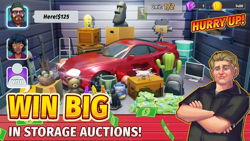 Скачать Bid Wars 3 - Auction Tycoon [MOD Много монет] на Андроид