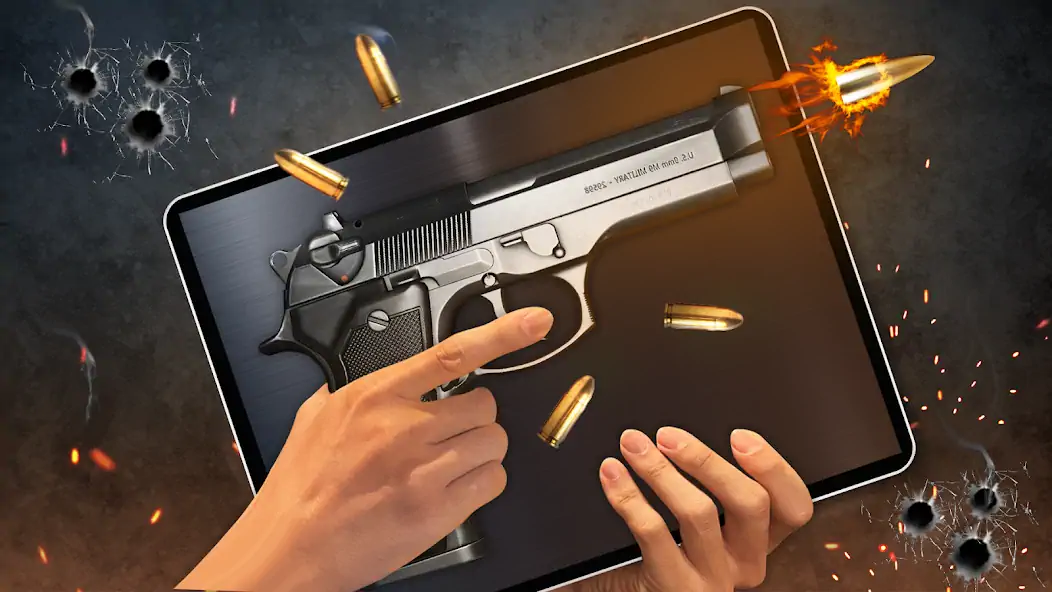 Скачать Gun Simulator 3D & Time Bomb [MOD Бесконечные монеты] на Андроид