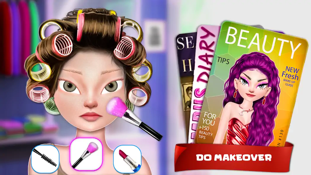 Скачать макияж игра : игры-одевалки [MOD Бесконечные деньги] на Андроид