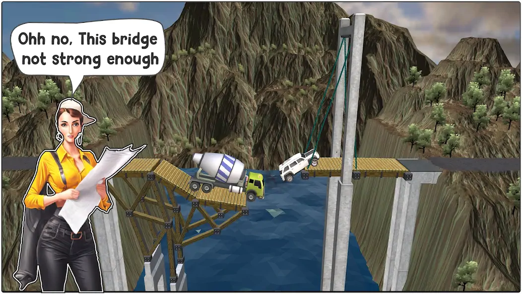 Скачать Bridgezz: Cтроитель мостов [MOD Бесконечные монеты] на Андроид