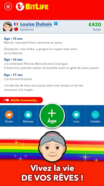 Скачать BitLife Français [MOD Бесконечные монеты] на Андроид