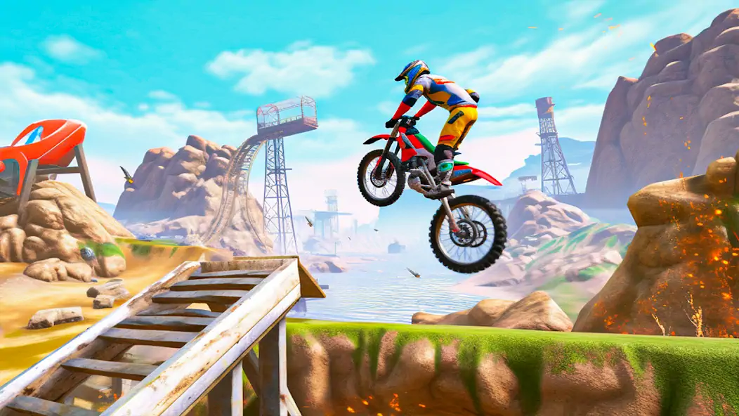 Скачать Ultimate Bike Stunt: Bike Game [MOD Много денег] на Андроид