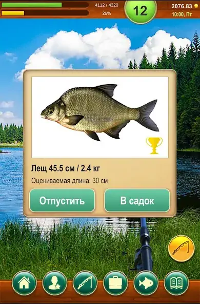 Скачать Крутой рыбак! На русском [MOD Много монет] на Андроид