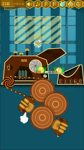 Скачать Steampunk Idle Spinner Factory [MOD Много монет] на Андроид