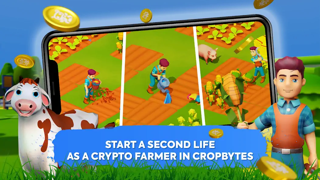 Скачать CropBytes: A Crypto Farm Game [MOD Много денег] на Андроид