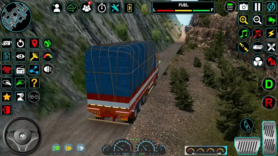 Скачать Indian Truck Offroad Cargo Sim [MOD Бесконечные монеты] на Андроид