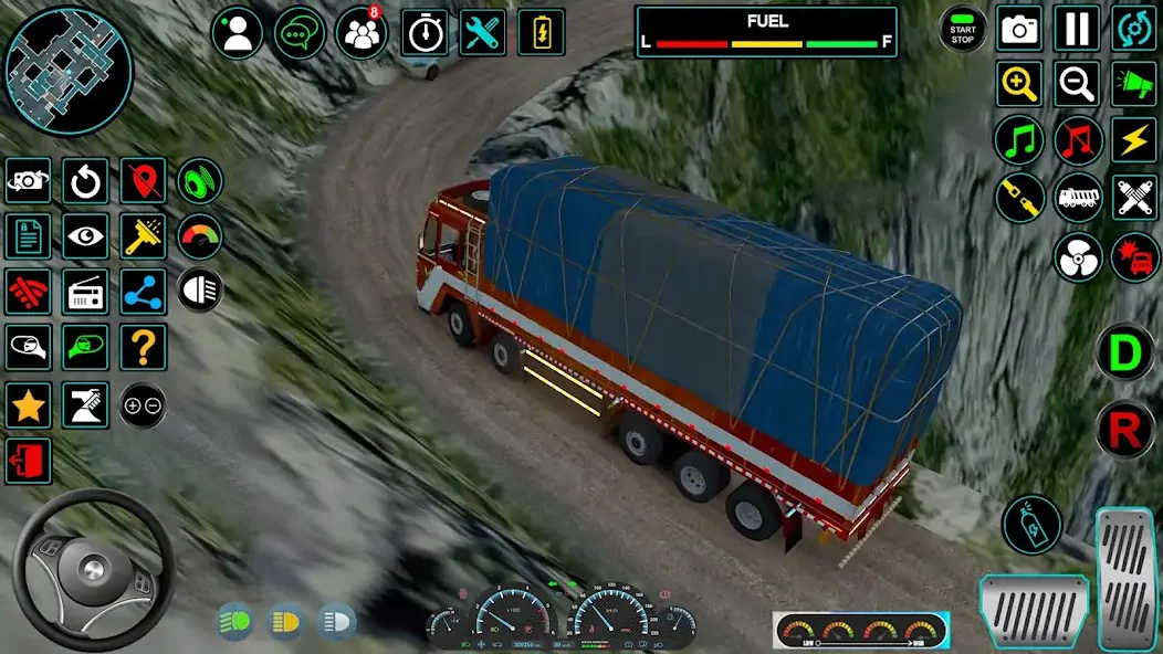 Скачать Indian Truck Offroad Cargo Sim [MOD Бесконечные монеты] на Андроид
