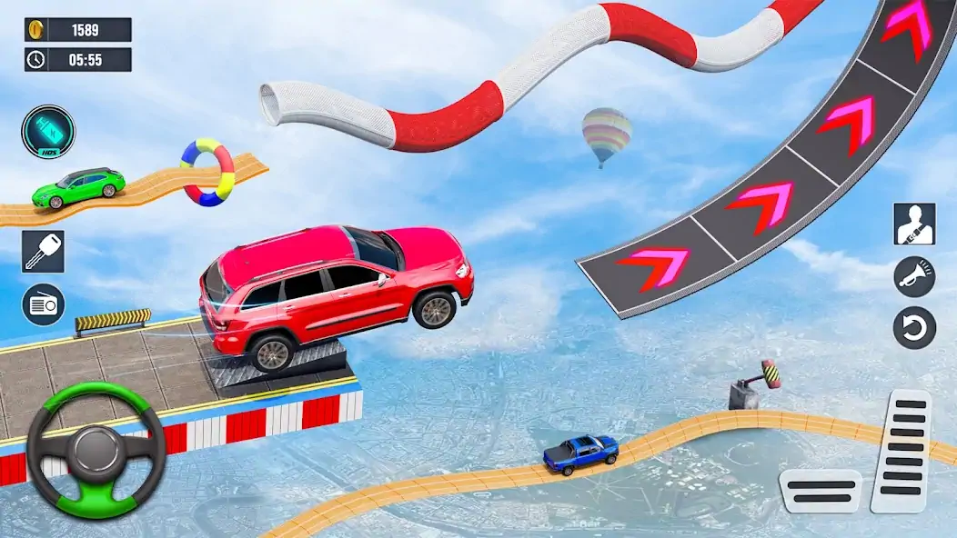 Скачать Car Stunt Games - Car Games 3D [MOD Много монет] на Андроид