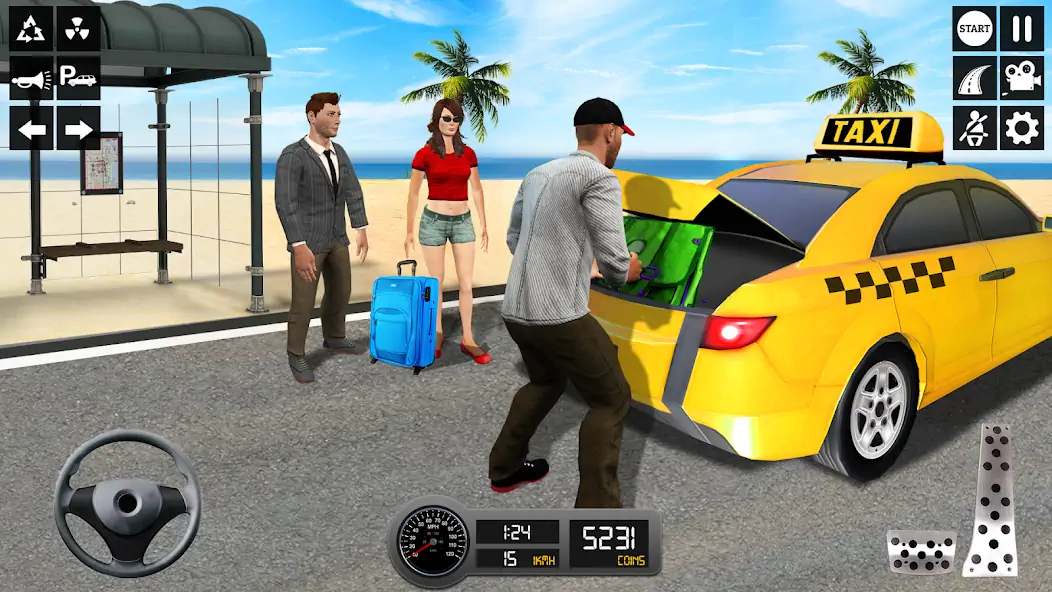 Скачать симулятор такси 3d: игра такси [MOD Много денег] на Андроид
