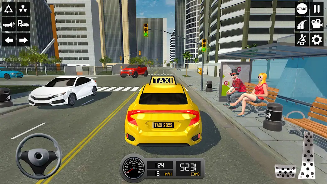 Скачать симулятор такси 3d: игра такси [MOD Много денег] на Андроид