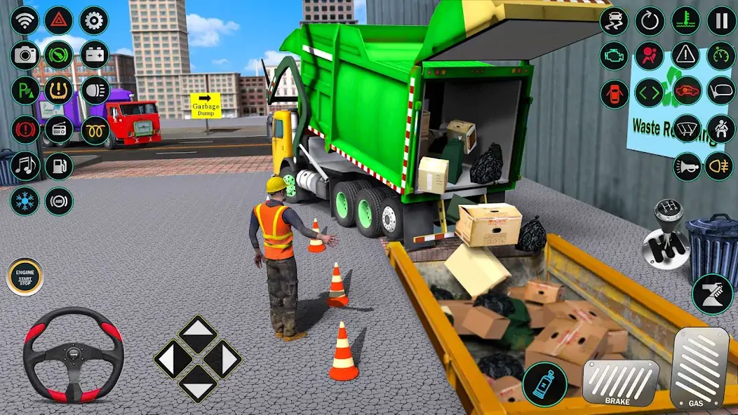 Скачать мусора грузовик Водитель симул [MOD Бесконечные деньги] на Андроид