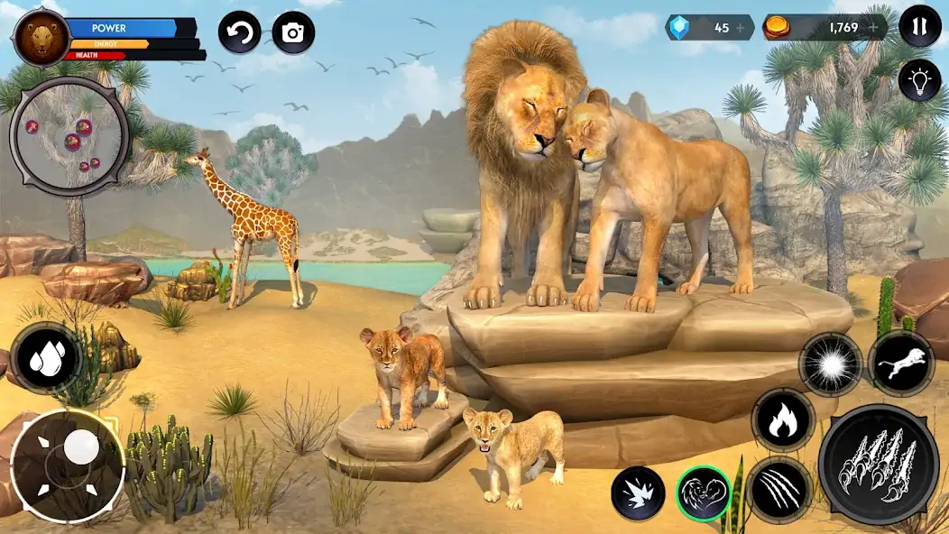 Скачать Симулятор Льва Игры Льва [MOD Много монет] на Андроид